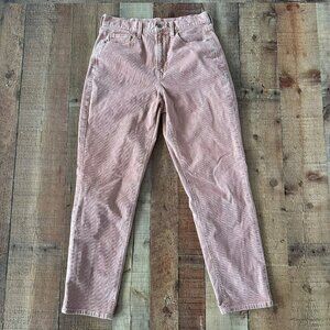 American Eagle Womens Pink Corduroy Pants Size 4 Regular Super Stretch